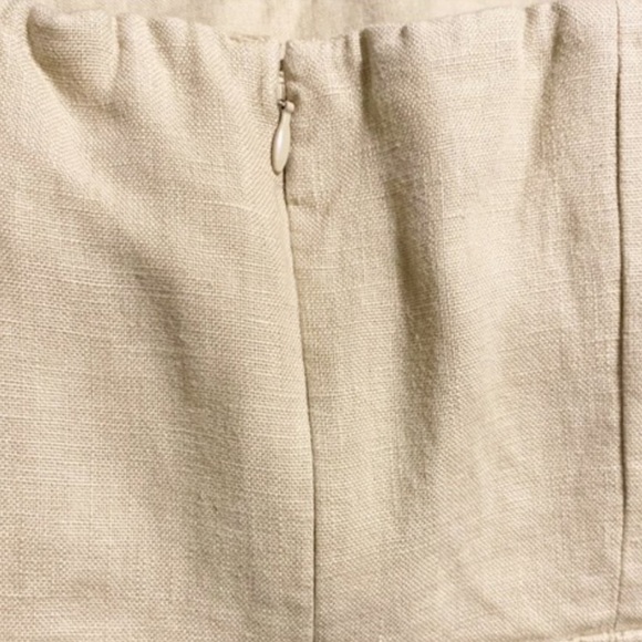 Banana Republic Linen Embroidered Strapless Dress  Size 2 - Picture 7 of 10